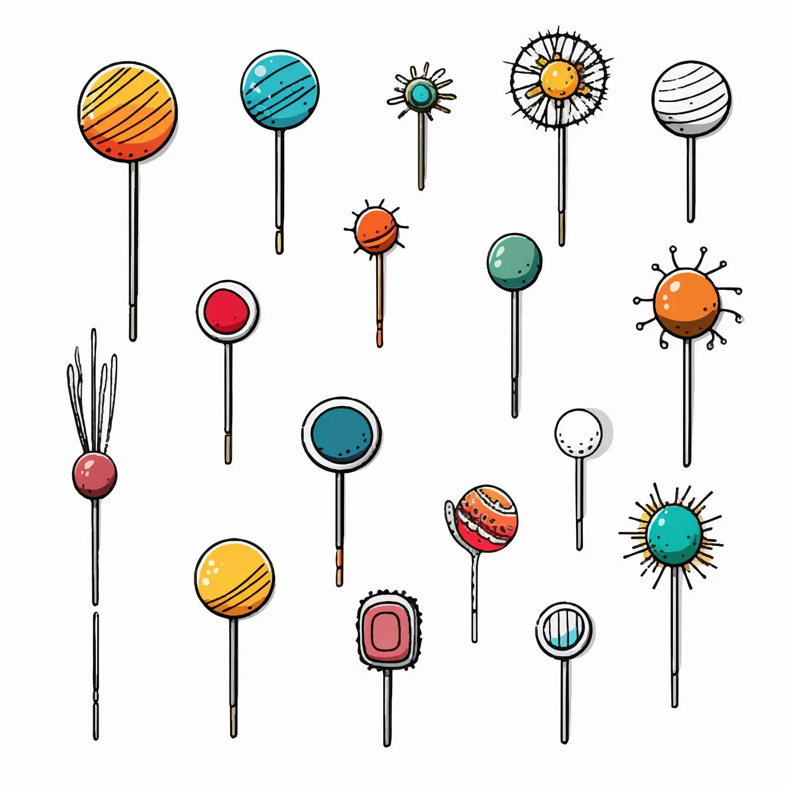 Doodle Sketch Pin Vector Illustration — free download from Dotvec