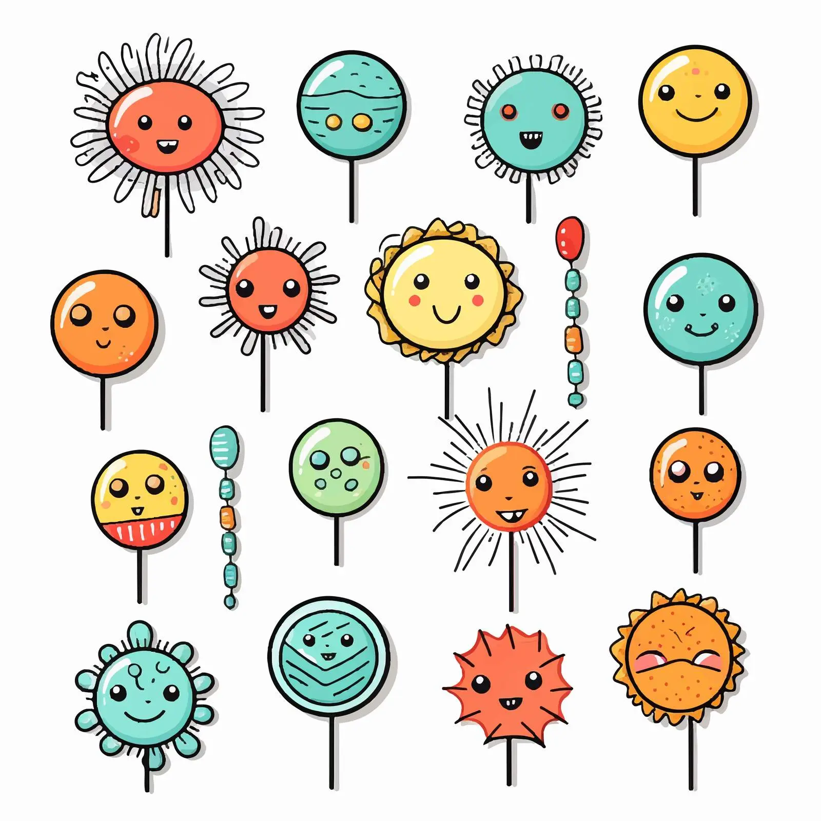 Doodle Pin Vector Illustration on White Background — free download from Dotvec