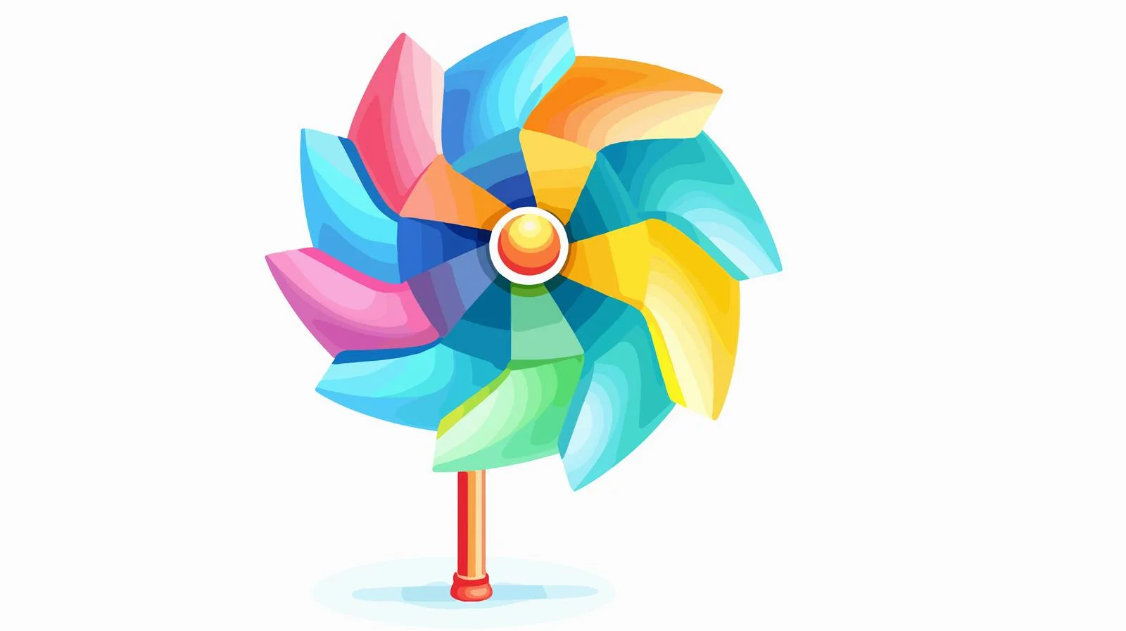Vibrant Pinwheel Toy — free download from Dotvec