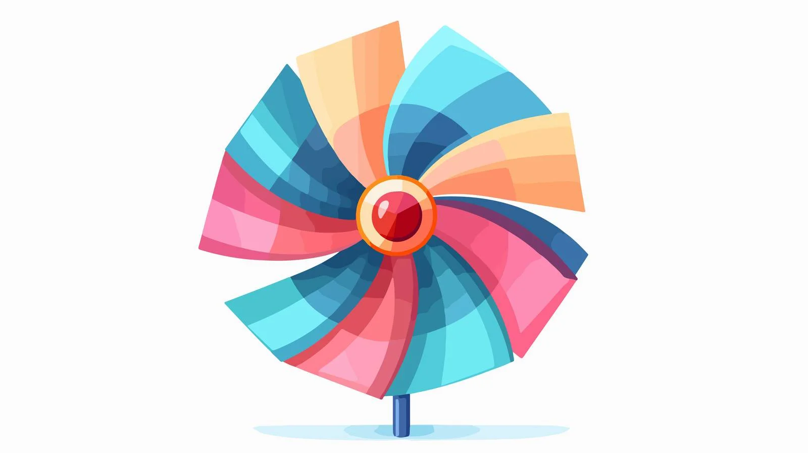 Vibrant Pinwheel Toy — free download from Dotvec