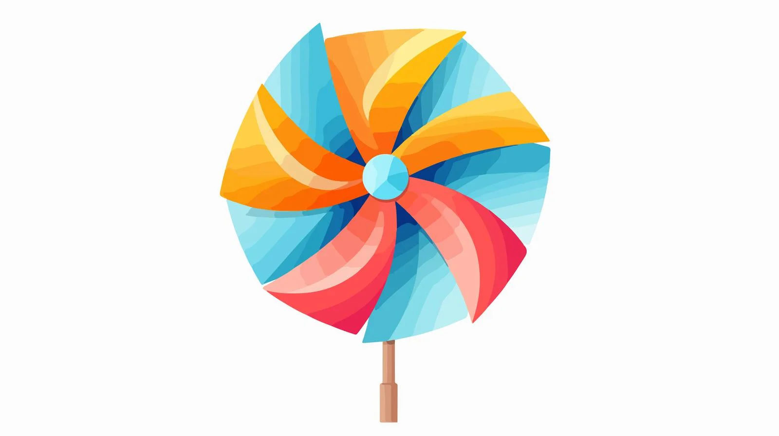 Colorful Pinwheel Toy for Children — free download from Dotvec