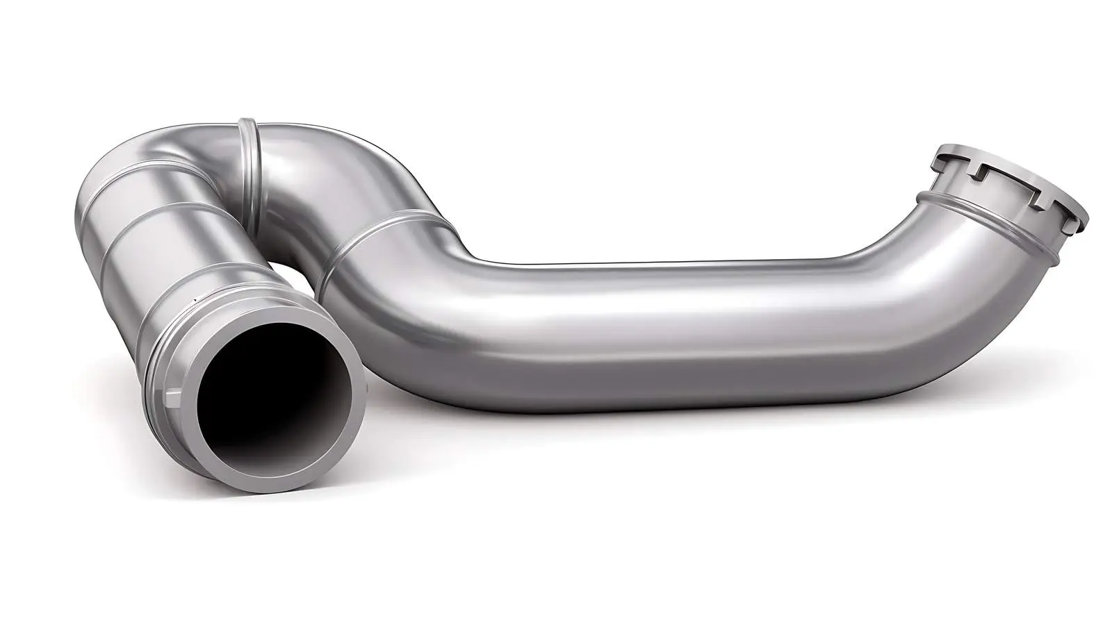 Metal Curved Pipeline Mockup — free download from Dotvec