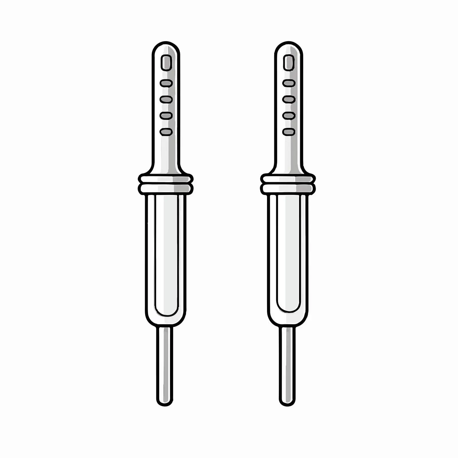 Cartoon Pipette Outline Vector Illustration — free download from Dotvec