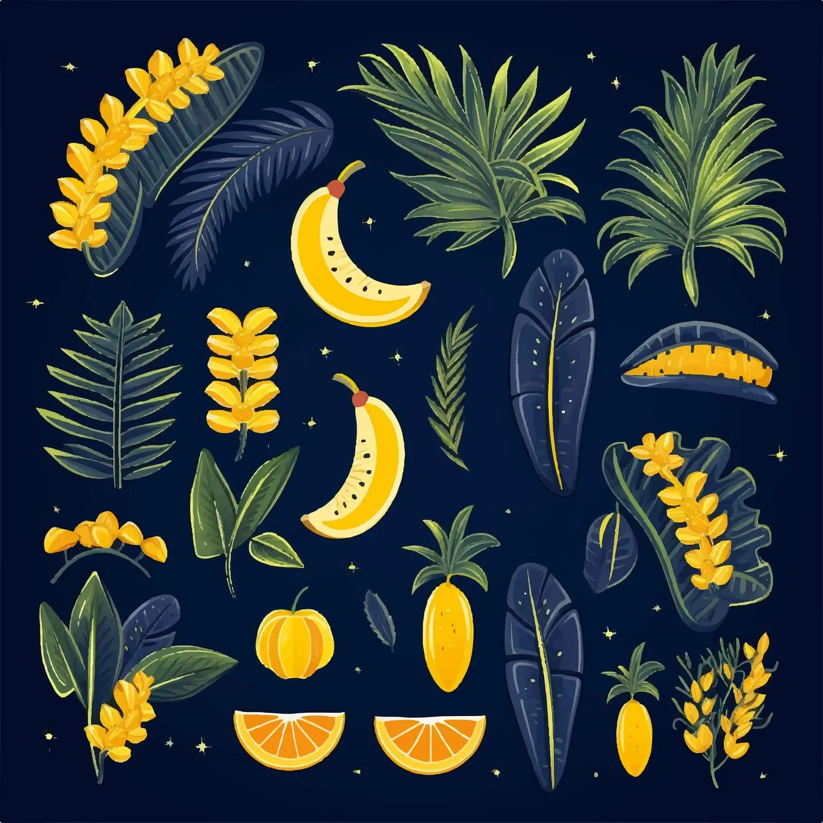 Palm Sunday Clip Art Set Elements Kit – free community event image from Dotvec