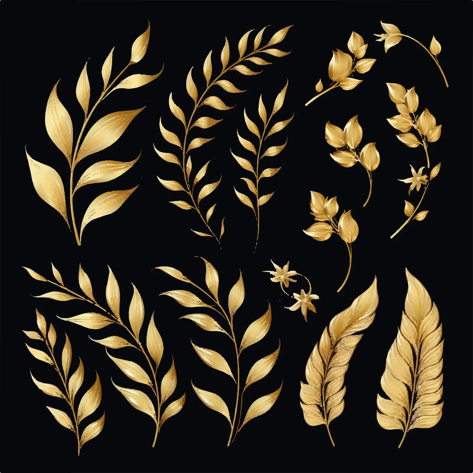 Elegant Palm Sunday Clip Art Set – free graphics pack image from Dotvec