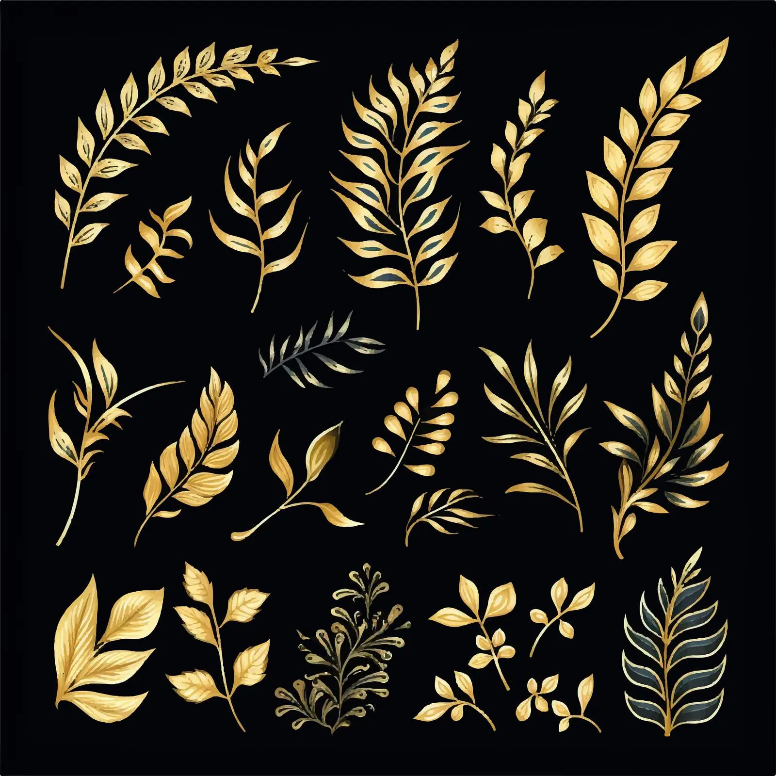 Elegant Palm Sunday Clip Art Set — free download from Dotvec