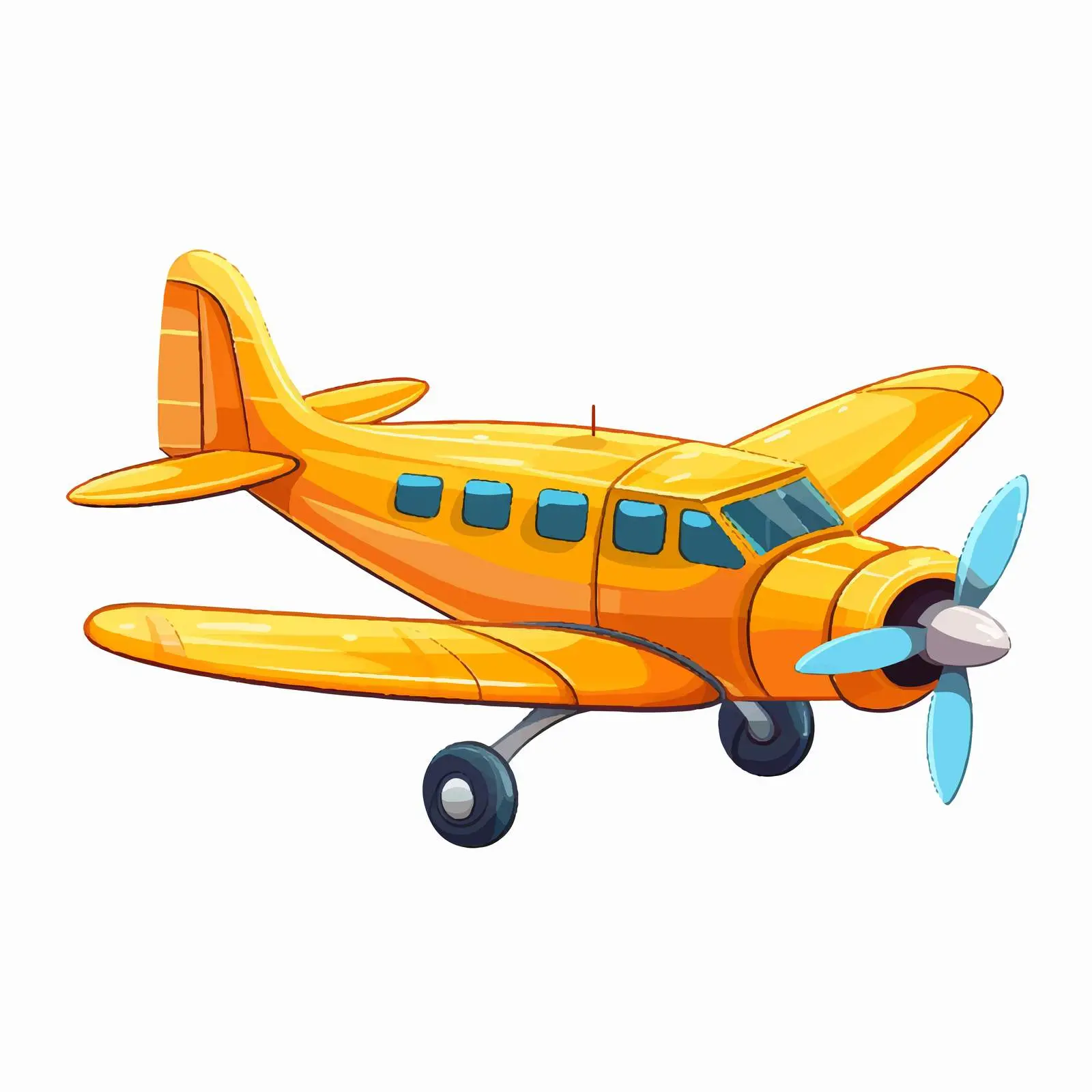 Cute Plane Cartoon Vector Illustration — free download from Dotvec