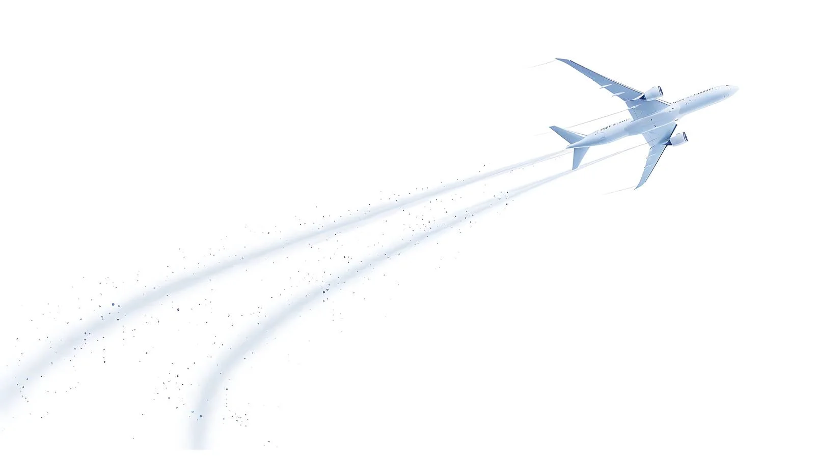 Aircraft Trajectory on Blank Background — free download from Dotvec