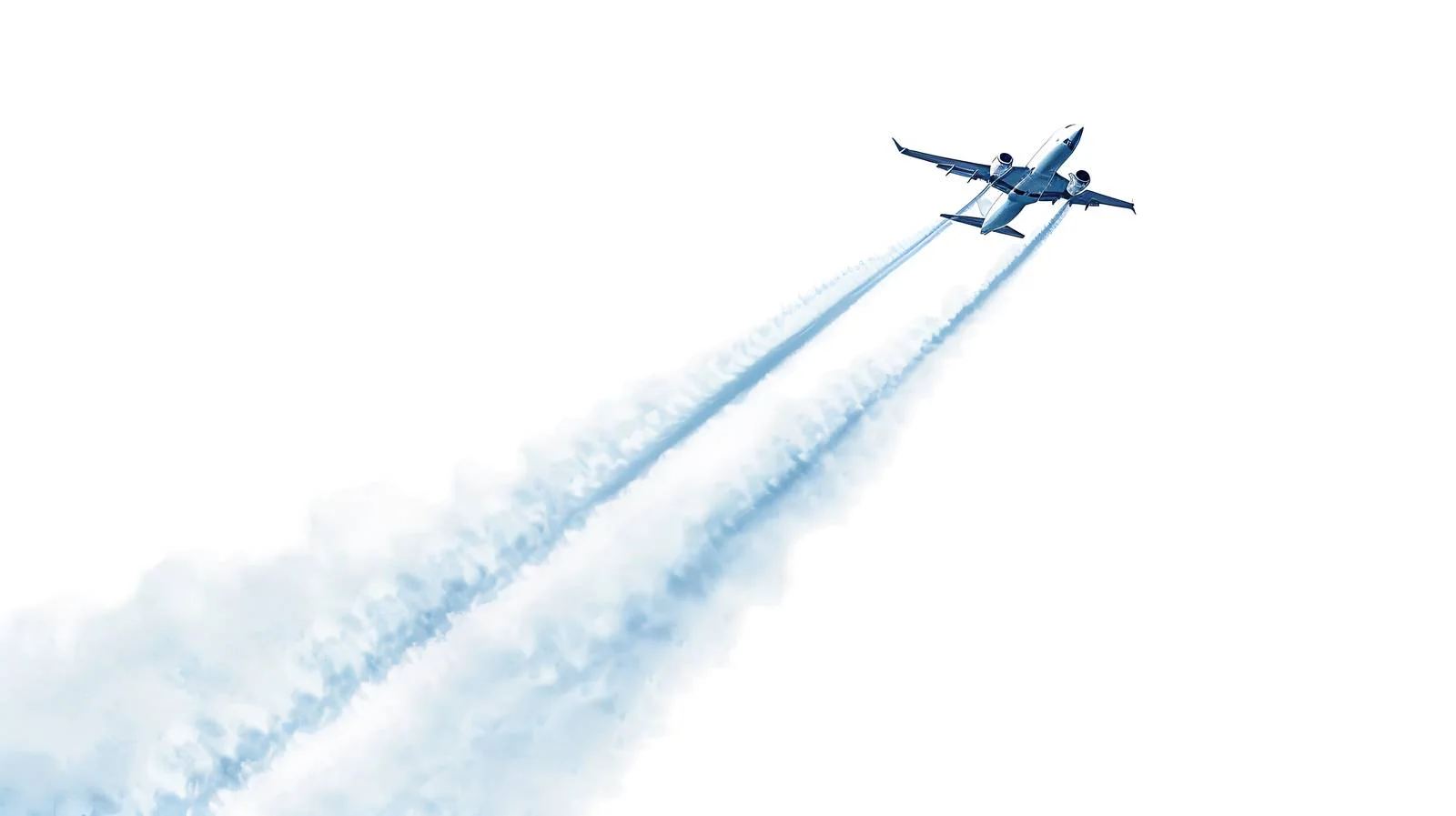 Aircraft Trajectory on White Background — free download from Dotvec