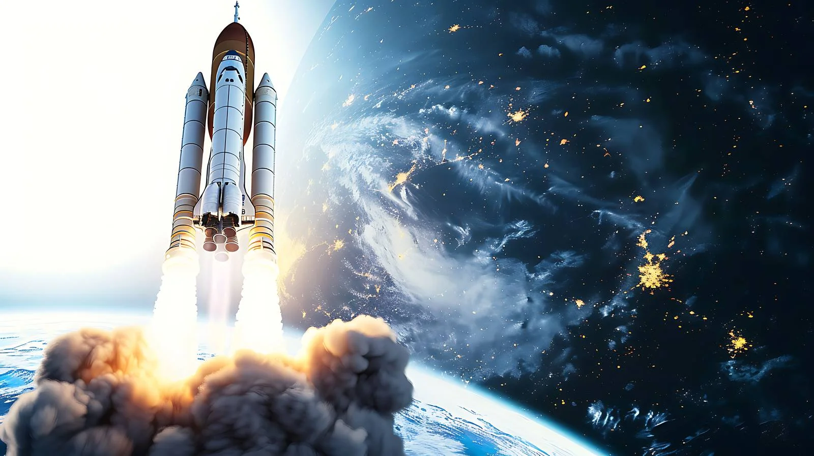 Spacecraft Launch from Planet Earth — free download from Dotvec