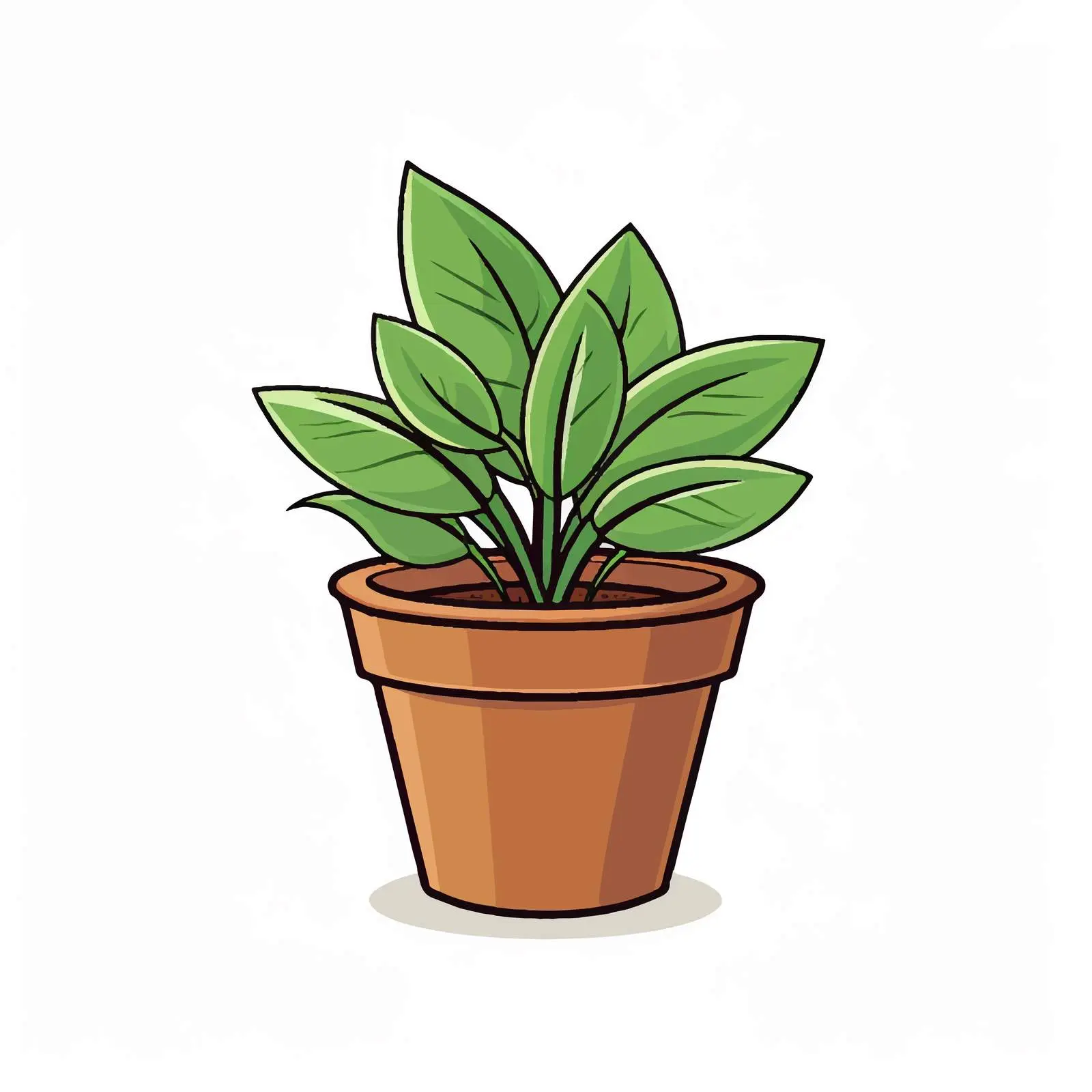 Plant Pot Outline Vector Illustration — free download from Dotvec