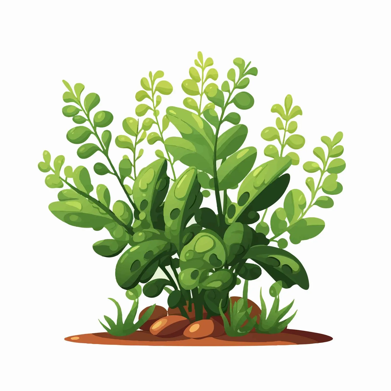 Cartoon Plant Vector Illustration Isolated Design — free download from Dotvec