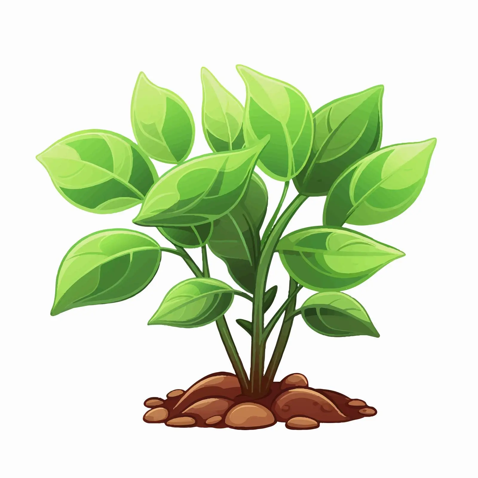 Cartoon Plant Vector Illustration Isolated Design — free download from Dotvec