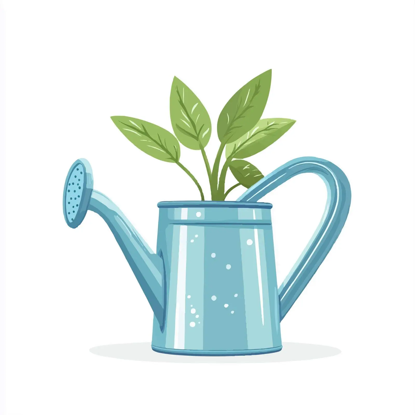 Wide Angle Watering Can Vector Illustration – free botanical graphics image from Dotvec