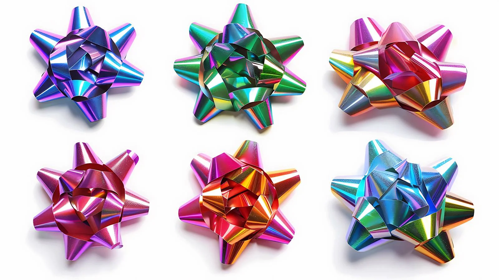 Colorful Christmas Gift Bows Display — free download from Dotvec