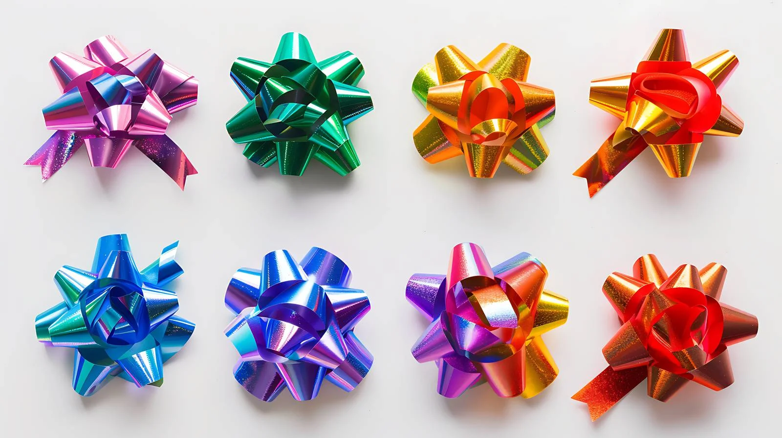 Vibrant Christmas Gift Bows — free download from Dotvec