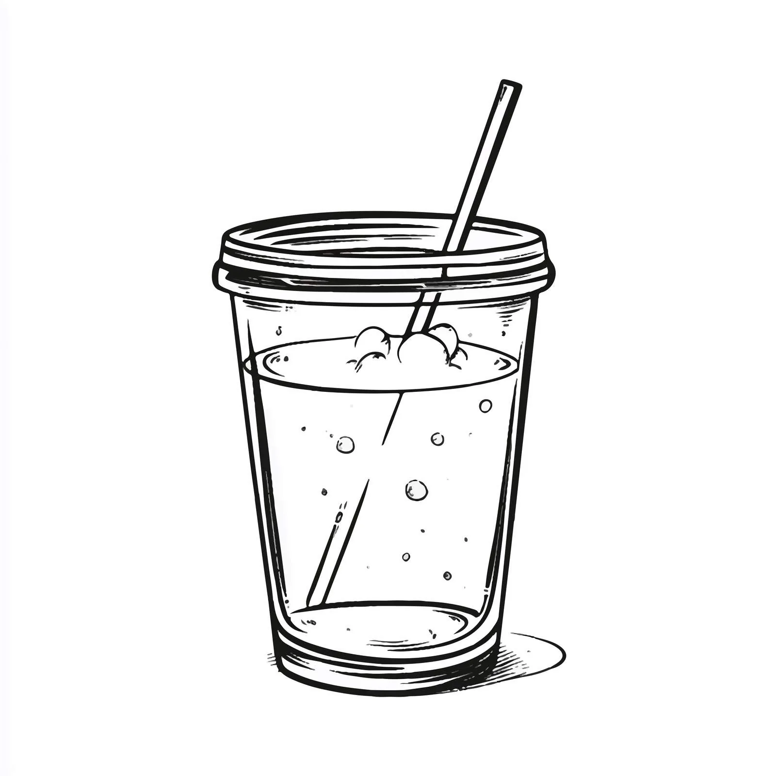 Black and White Plastic Glass Vector Illustration — free download from Dotvec