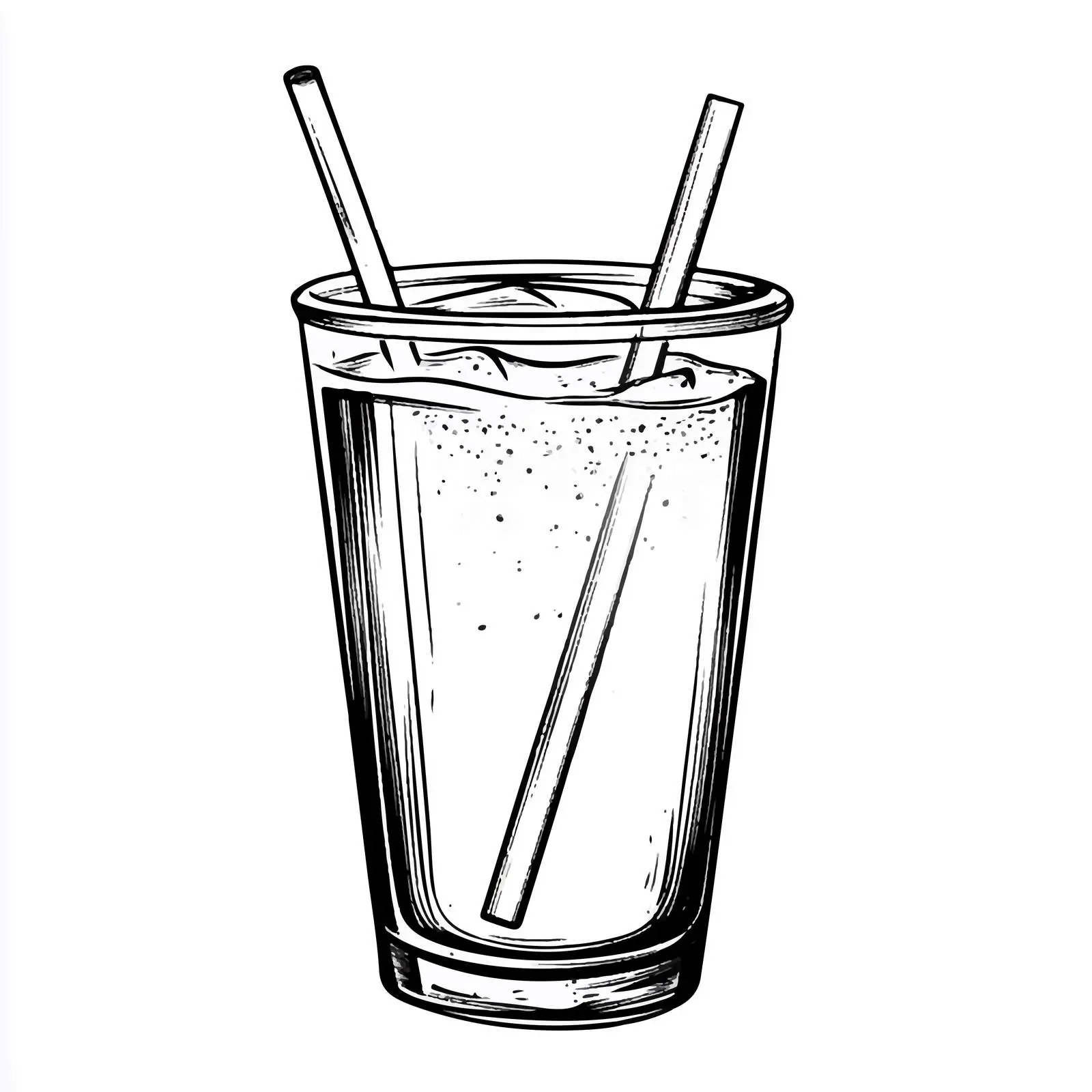 Black and White Plastic Glass Vector Illustration — free download from Dotvec
