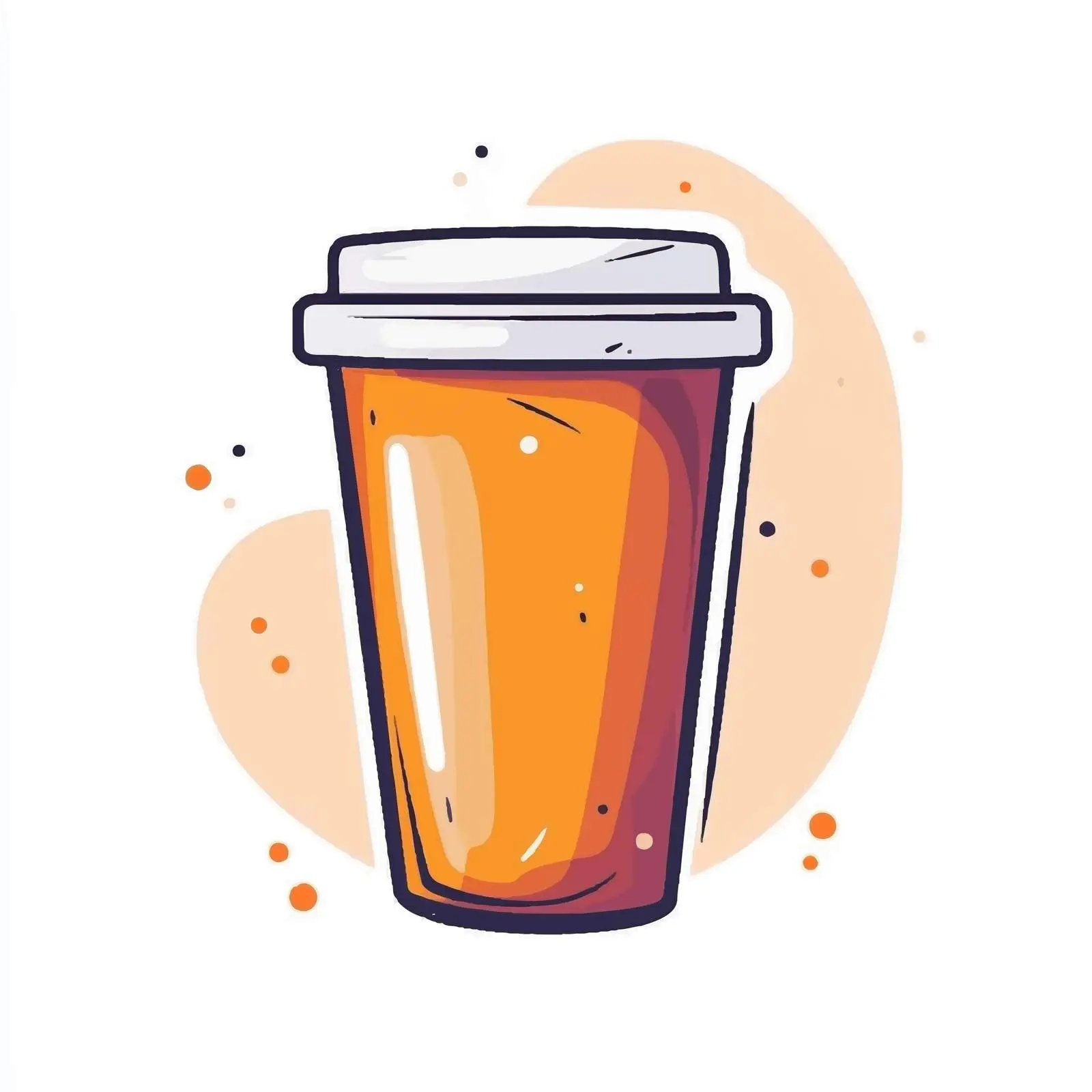 Cartoon Plastic Glass Vector Illustration — free download from Dotvec