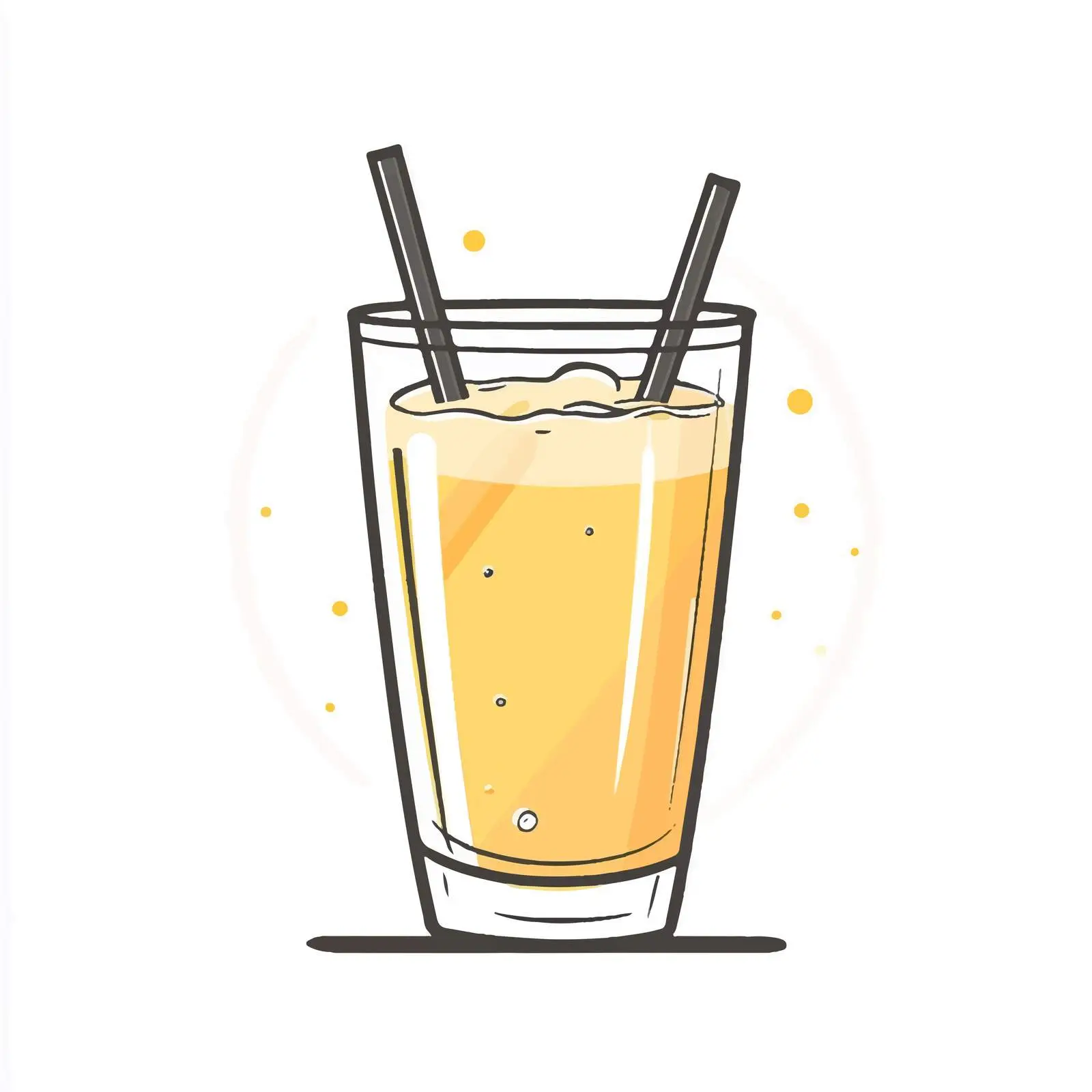 Hand-Drawn Cartoon Plastic Glass Vector Illustration — free download from Dotvec
