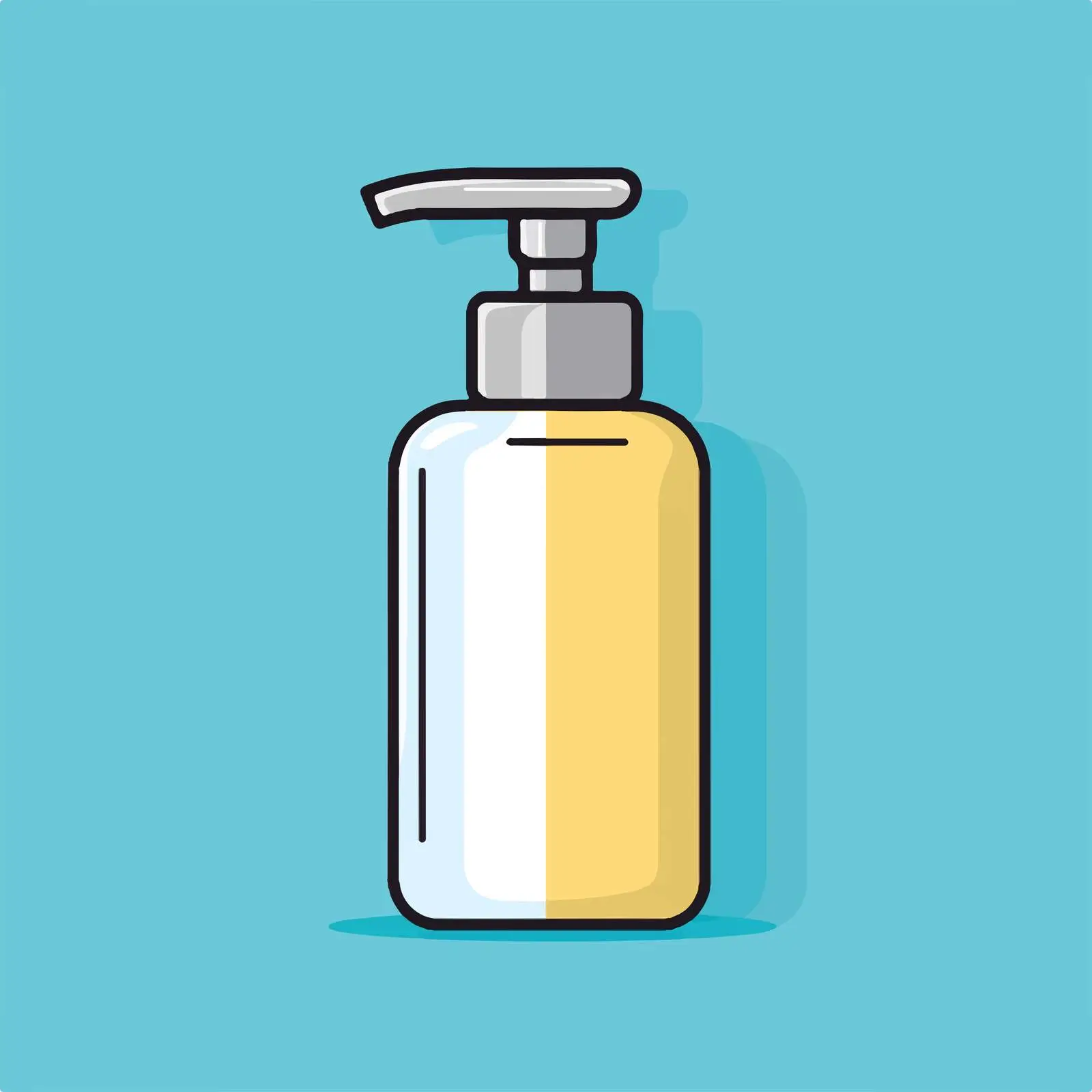 Flat Vector Design of Plastic Soap Dispenser — free download from Dotvec