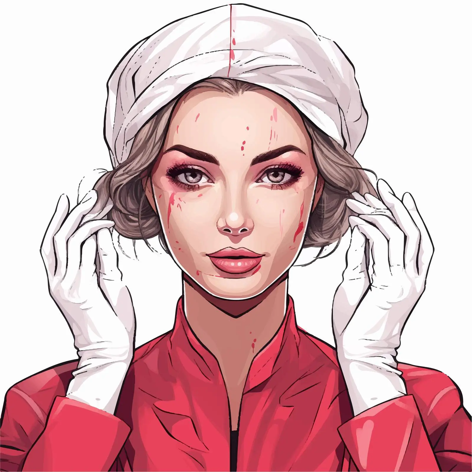 Cosmetology Tools and Portrait of a Girl – free beauty therapy image from Dotvec