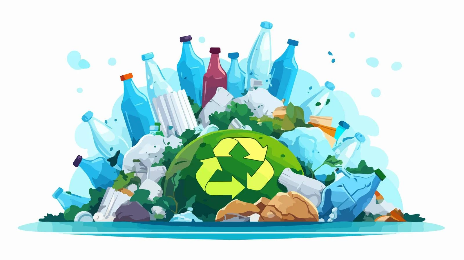 Reducing Plastic Concept Image — free download from Dotvec