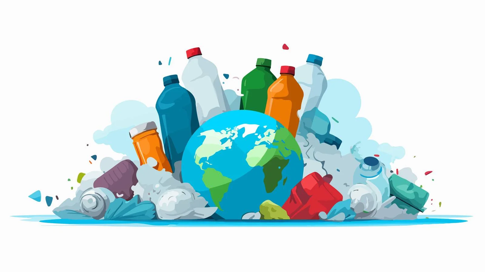Reducing Plastic Waste Concept — free download from Dotvec