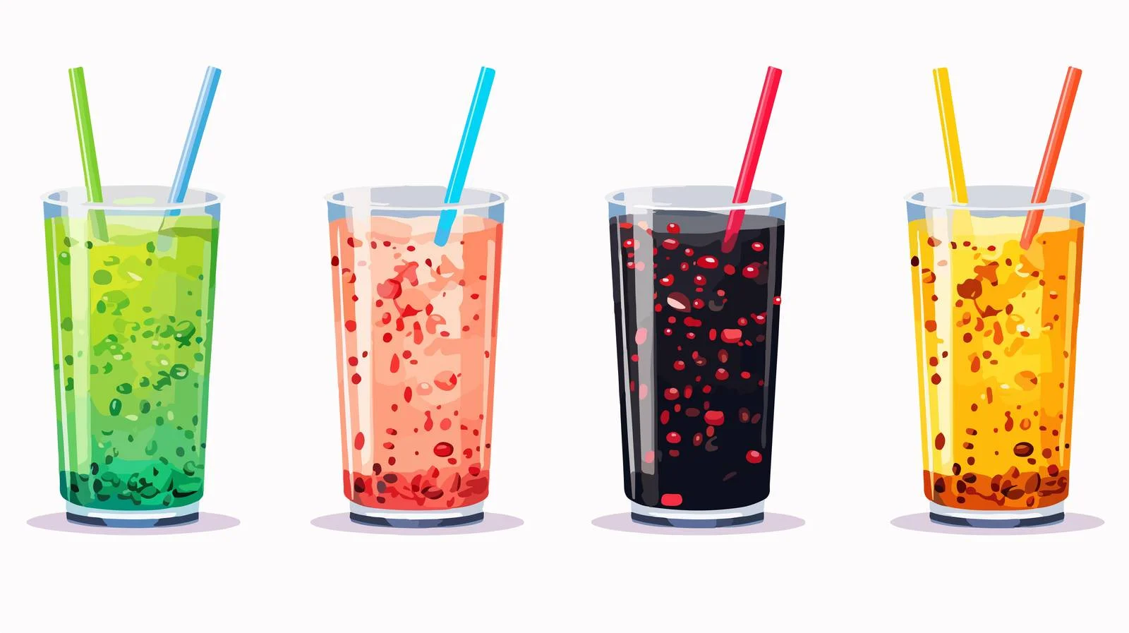 Taiwanese Boba Milk Tea in Plastic Cup — free download from Dotvec