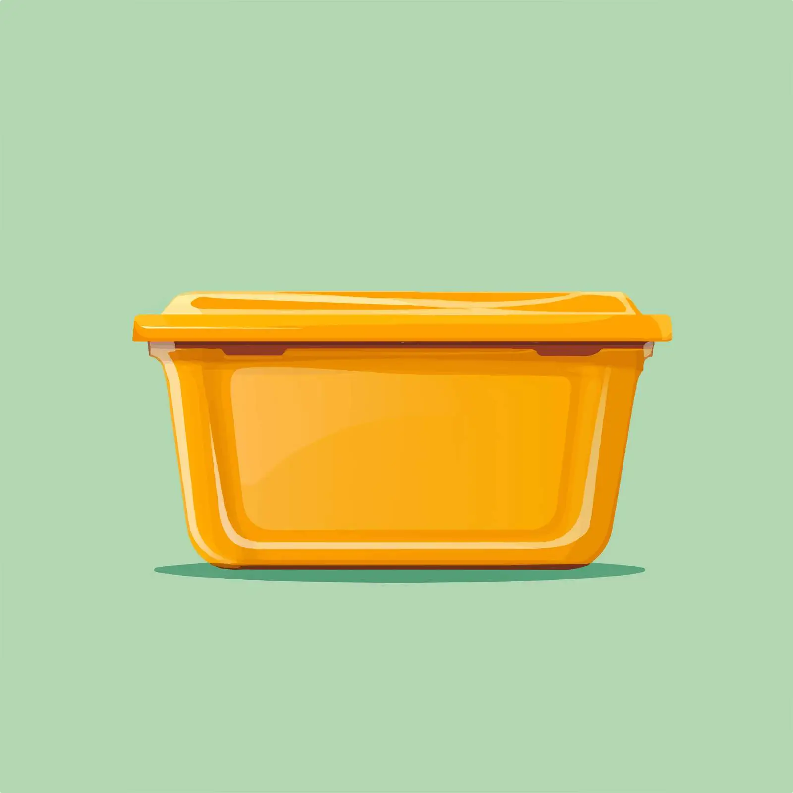 Flat Vector Illustration of Plastix Food Container — free download from Dotvec