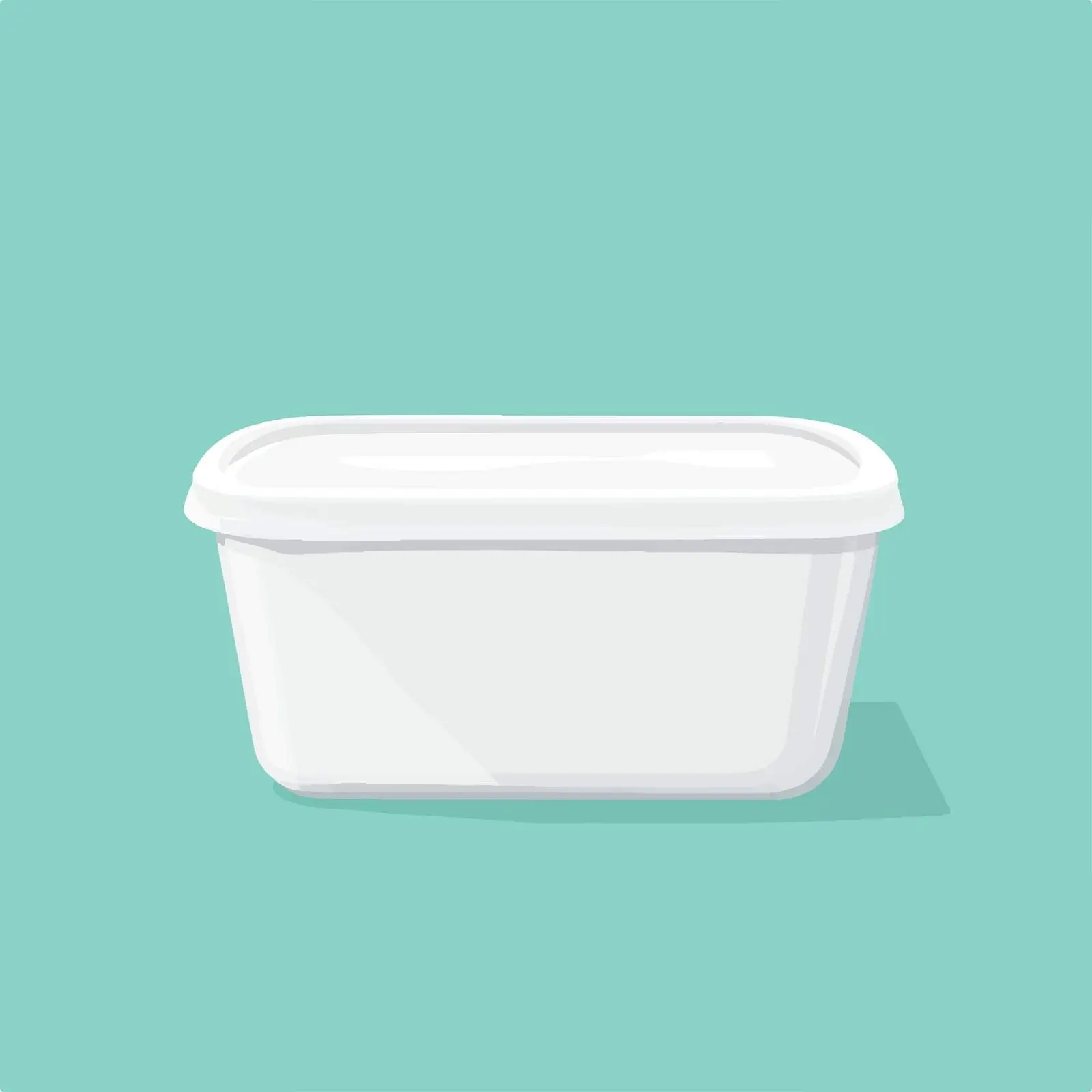 Flat Vector Illustration of Plastix Food Container — free download from Dotvec