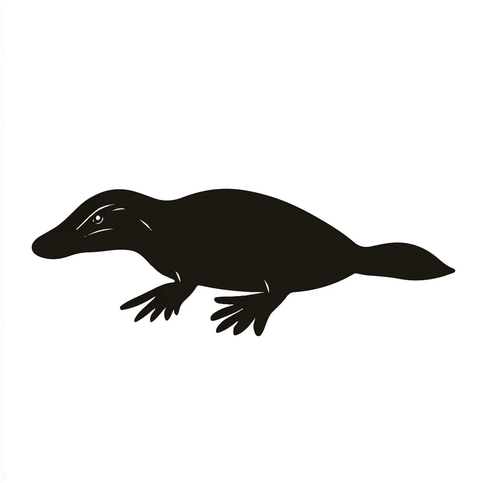 Platypus Silhouette Icon and Illustration — free download from Dotvec