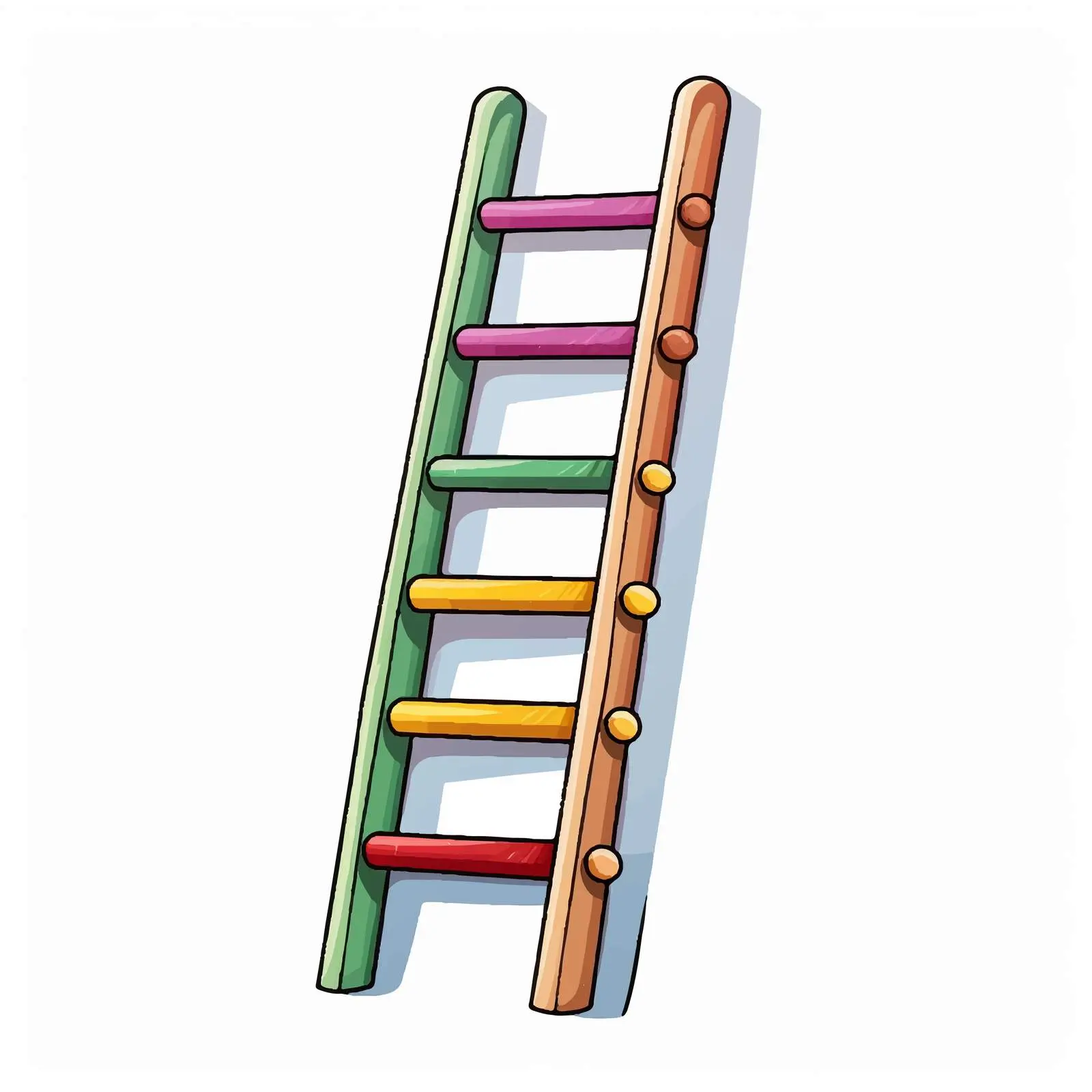 Cartoon Vector Illustration of Play Ladder — free download from Dotvec