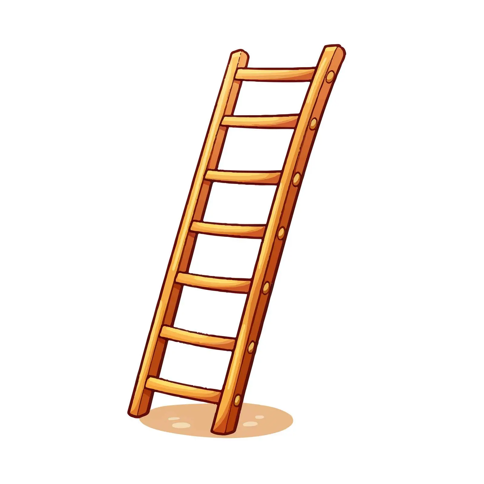 Playful Cartoon Ladder Vector Illustration — free download from Dotvec