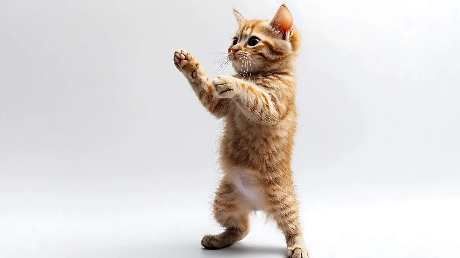 Playful Scottish Straight Kitten Standing Up — free download from Dotvec