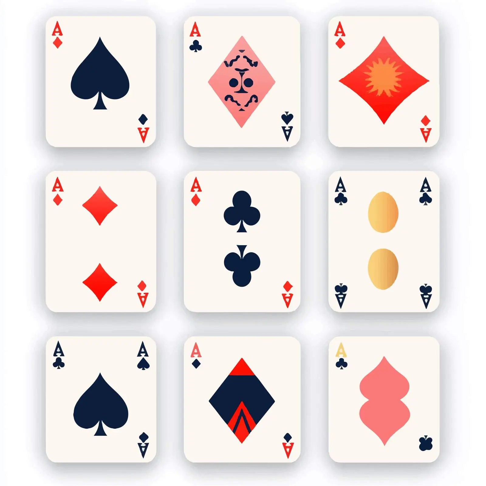 Aces of Playing Cards in Different Suits — free download from Dotvec