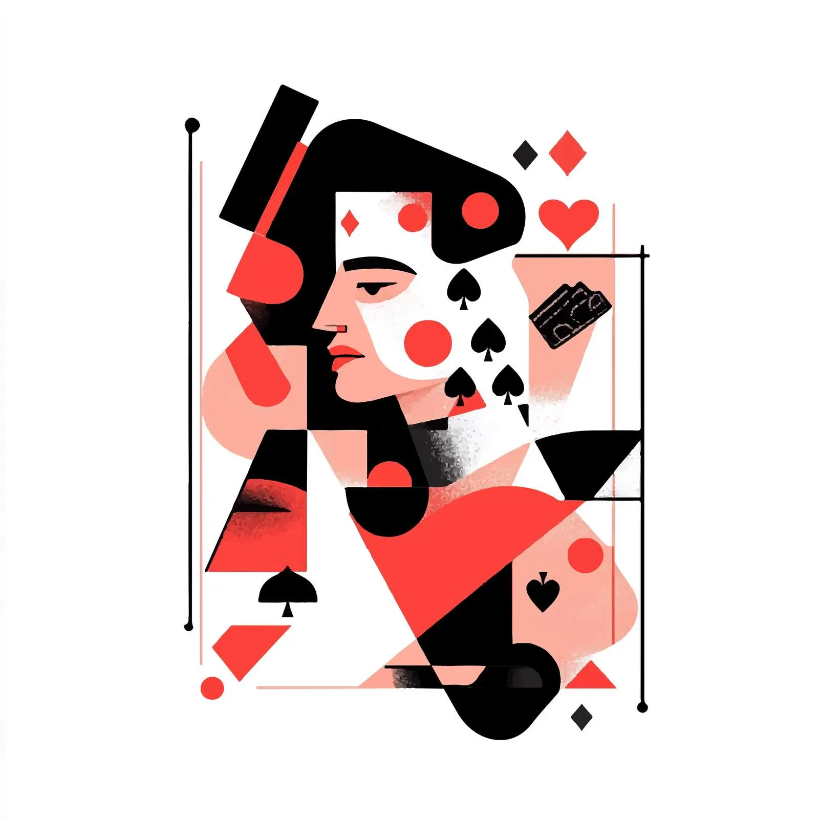 Aces of Playing Cards in Various Suits – free card game image from Dotvec