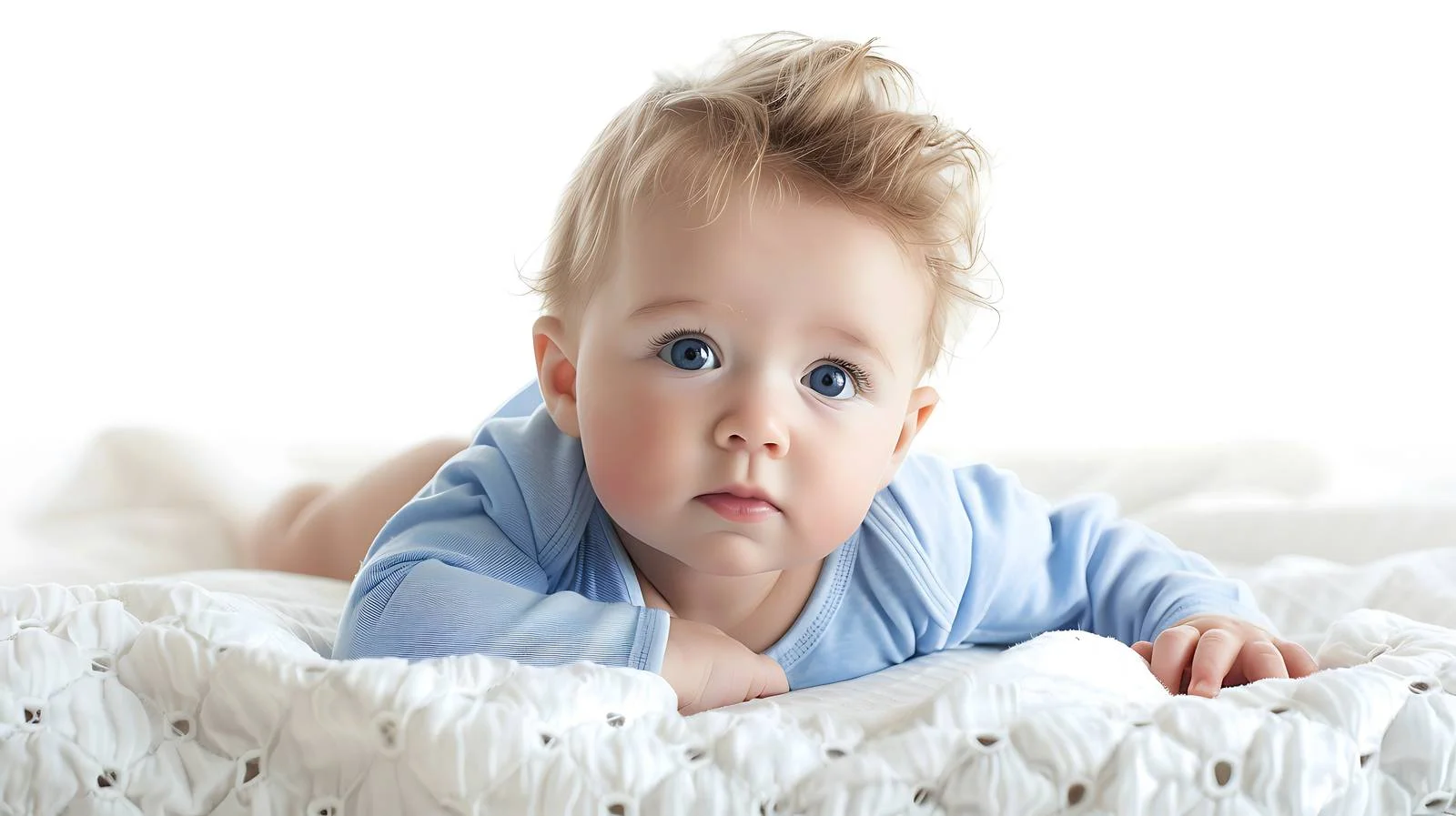 Adorable Baby Lying on Bed — free download from Dotvec