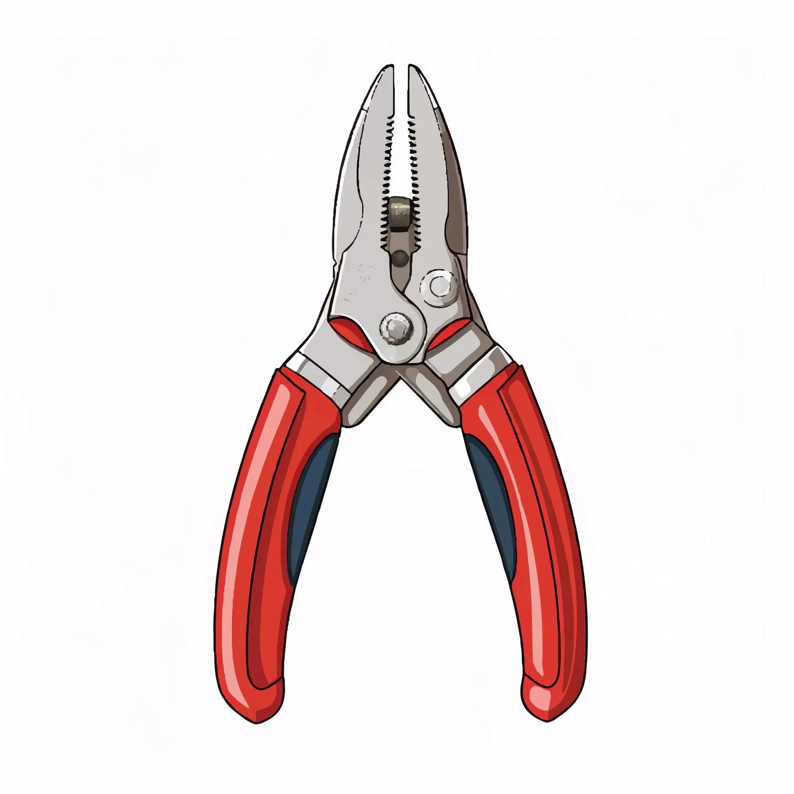 Vector Illustration of Isolated Pliers on White — free download from Dotvec