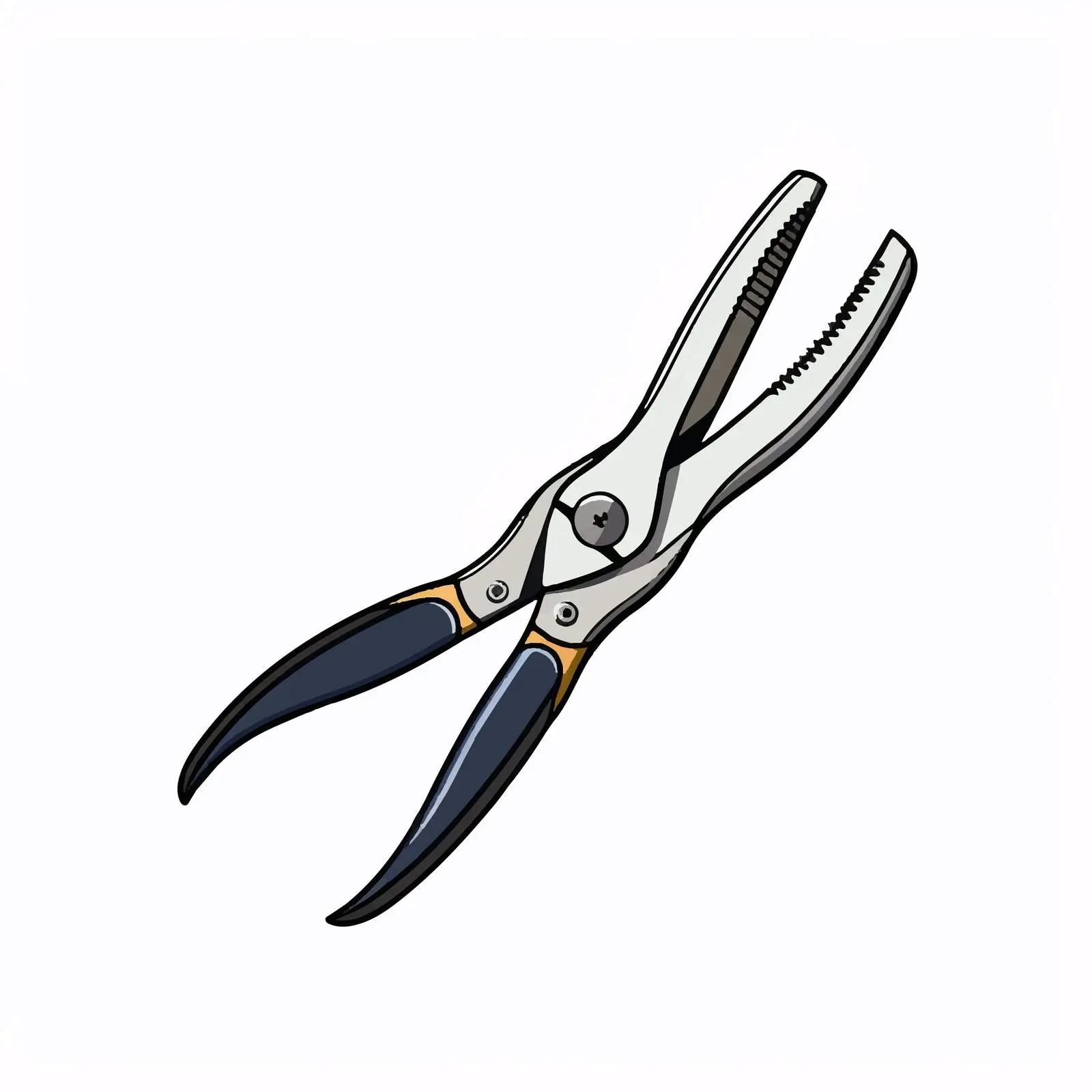 Vector Illustration of Pliers on White Background — free download from Dotvec