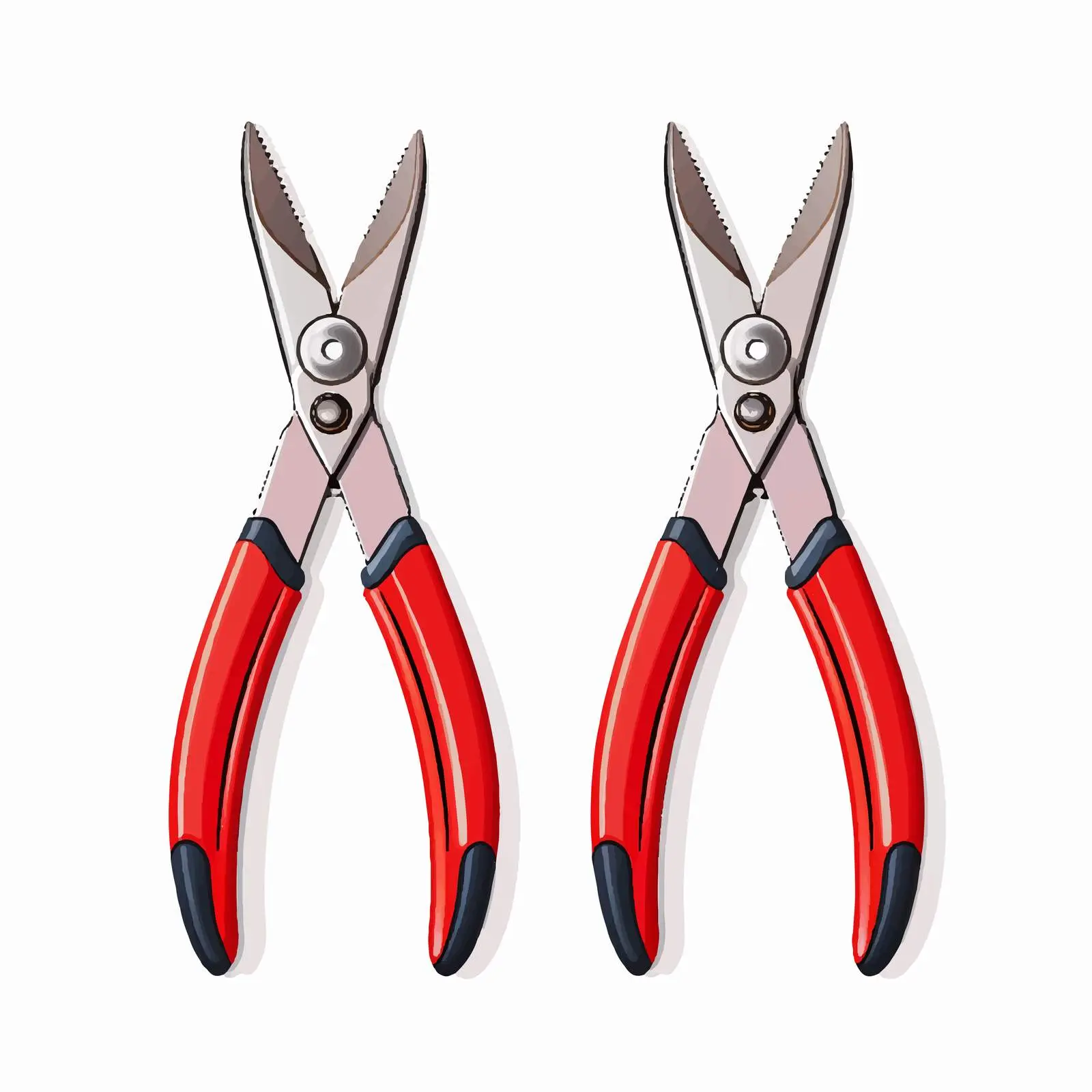 Vector Illustration of Isolated Pliers on White — free download from Dotvec
