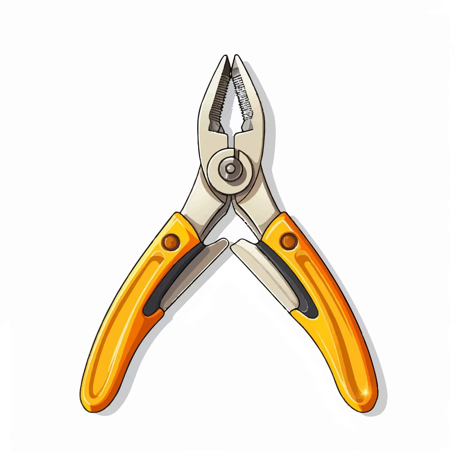 Top View Pliers Vector Illustration on White Background — free download from Dotvec