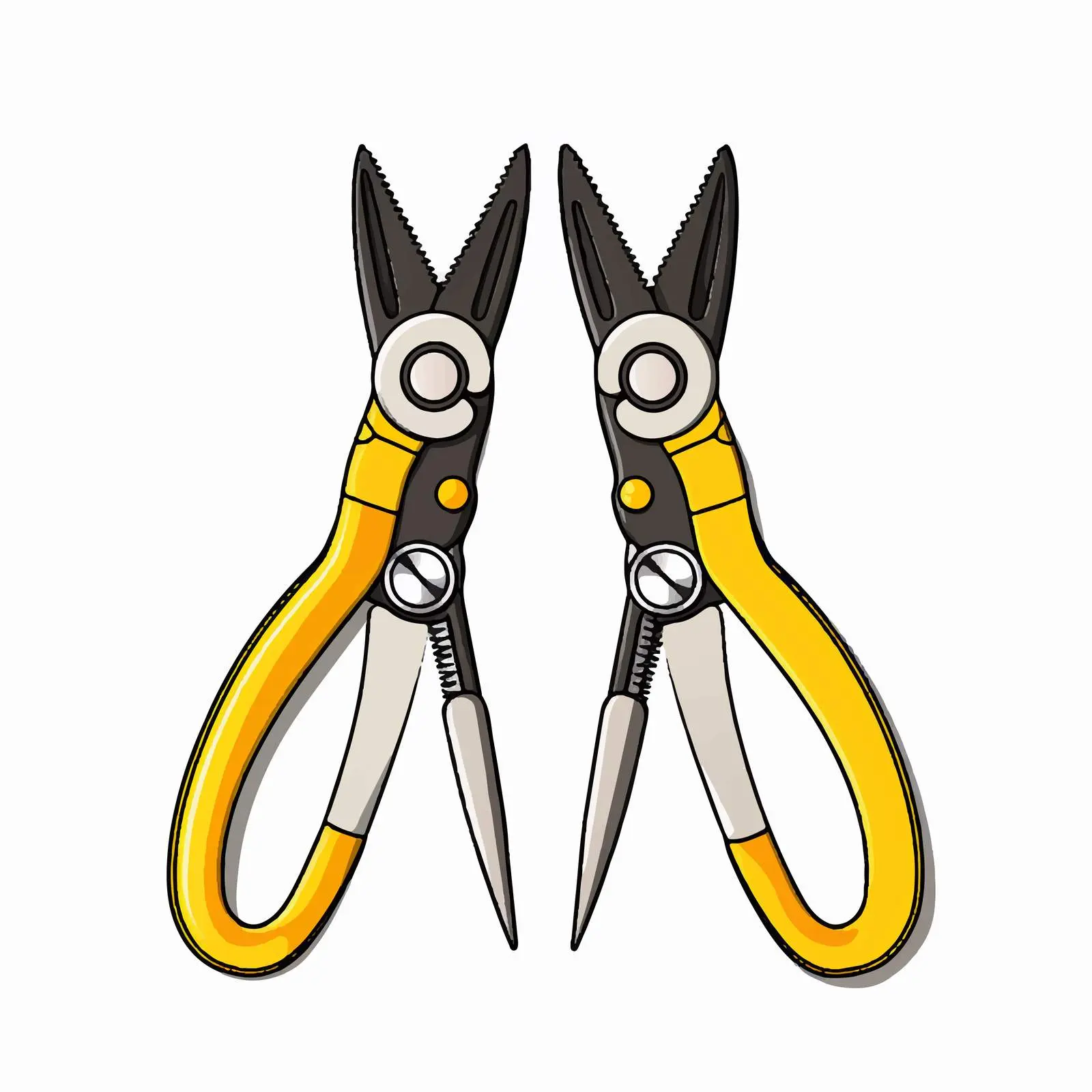 Vector Illustration of Pliers on White Background — free download from Dotvec