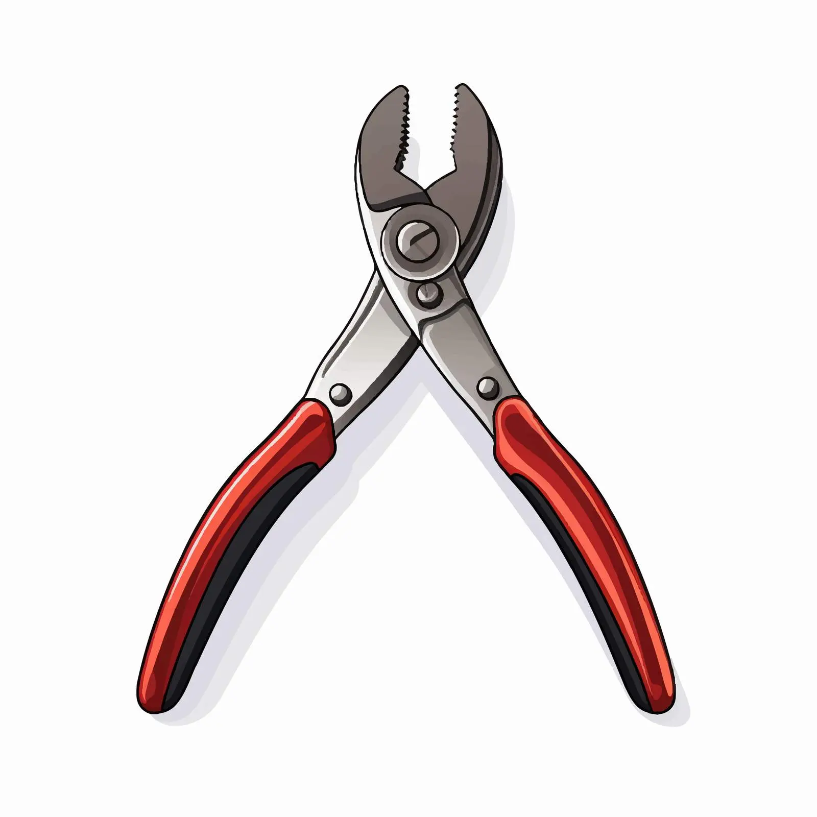 Top View Vector Illustration of Pliers — free download from Dotvec