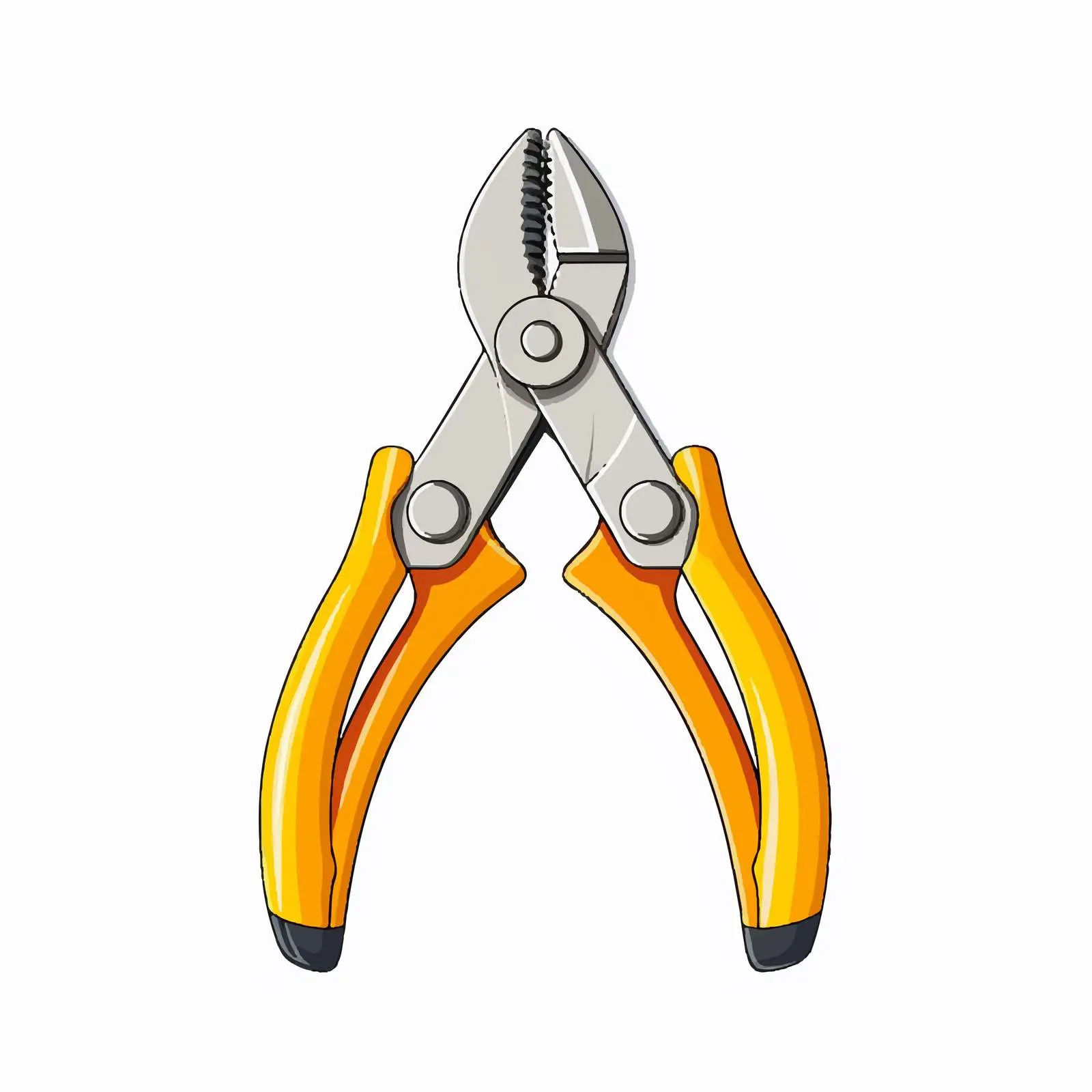 Vector Illustration of Pliers on White Background — free download from Dotvec