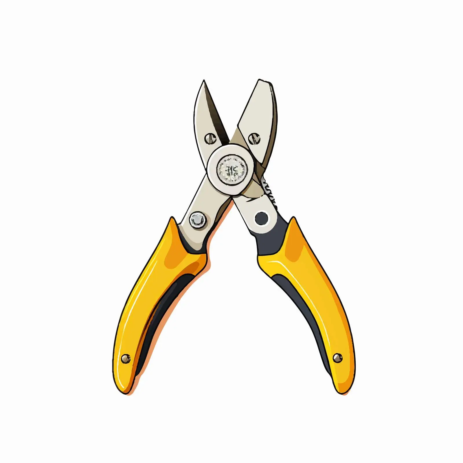 Pliers Vector Illustration on White Background – free tool design image from Dotvec