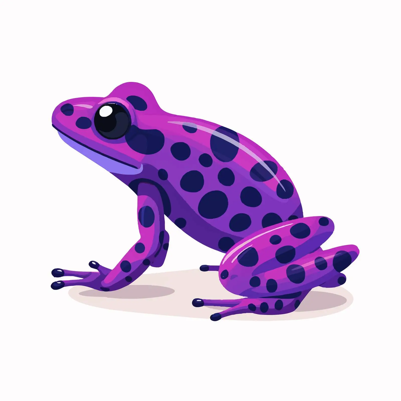 Purple Poison Dart Frog Vector Illustration — free download from Dotvec