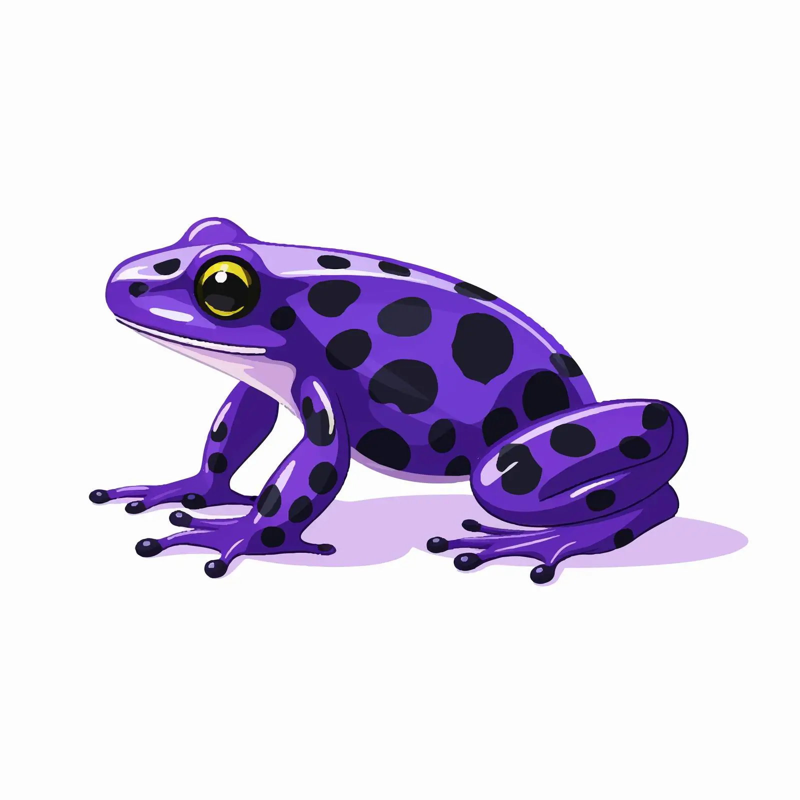 Purple Poison Dart Frog - Exotic Amphibian Vector — free download from Dotvec