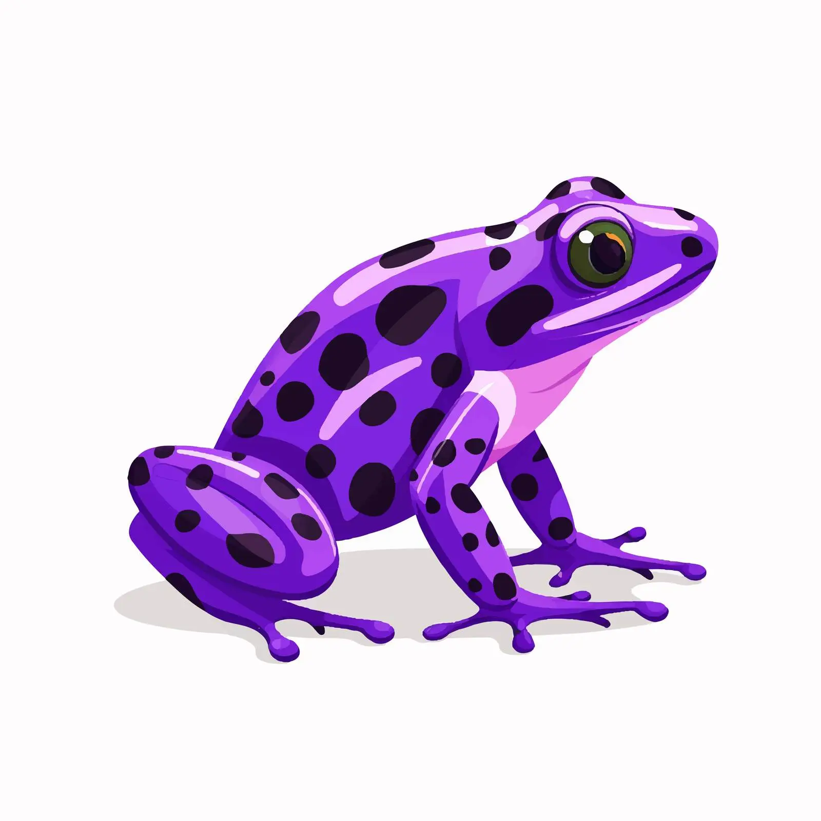 Purple Poison Dart Frog - Exotic Amphibian Vector — free download from Dotvec