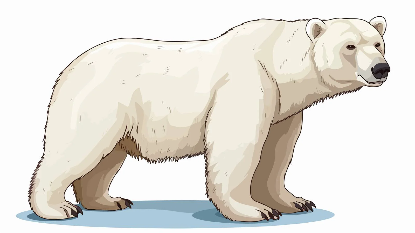 Polar Bear Cartoon Vector Illustration — free download from Dotvec